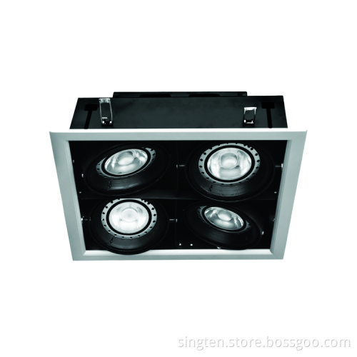 2017 new model grille light 50w 4*12w ar111 grille lighting